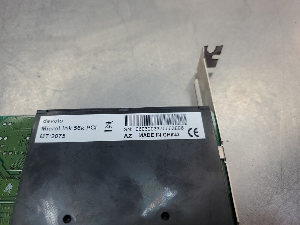 Devolo MicroLink 56k PCI Modem Data Controller Adapter Card m MT 2075. 3D-4