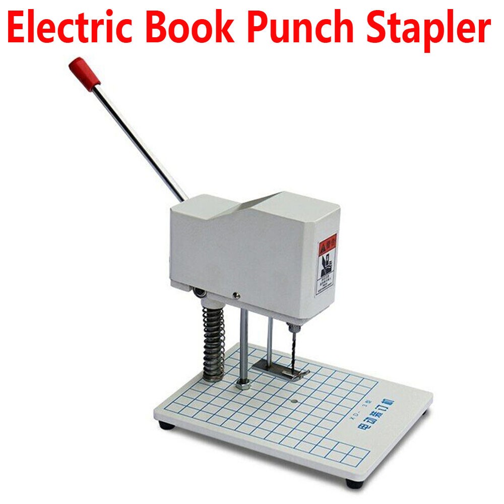 XD-3 Electric Book Punch Stapler 220V/120W Document Office Binding Machine