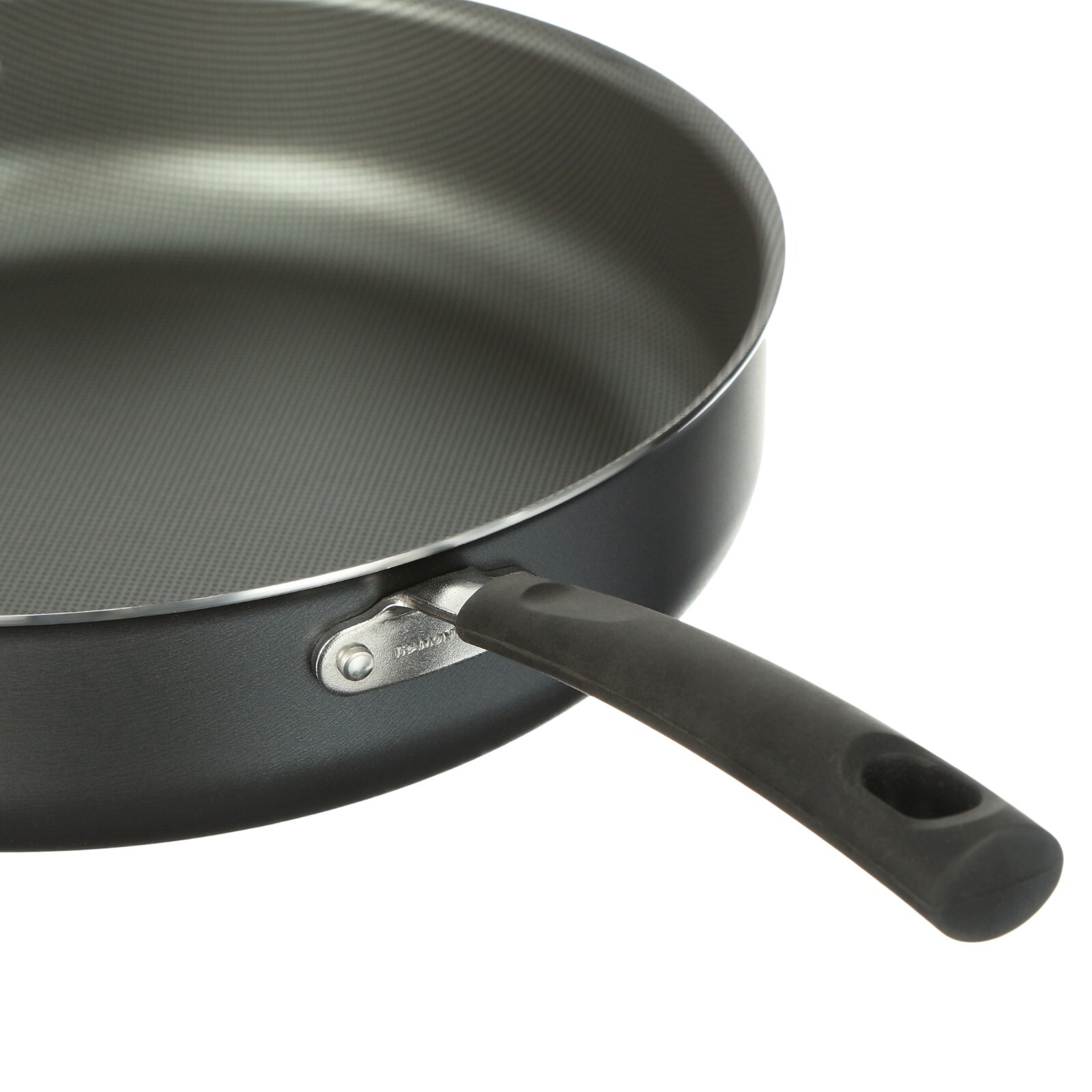 Large Deep Frying Pan With Glass Lid Non Stick Saute Fry Pan 2 Handle 5 QT