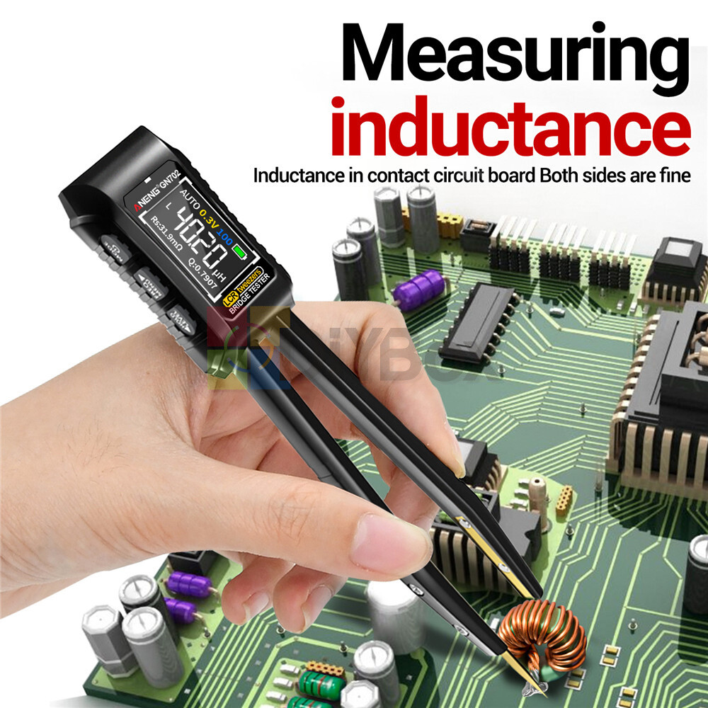 GN702 LCR Smart Forceps Digital Bridge Meter Resistor Capacitor Inductor Test