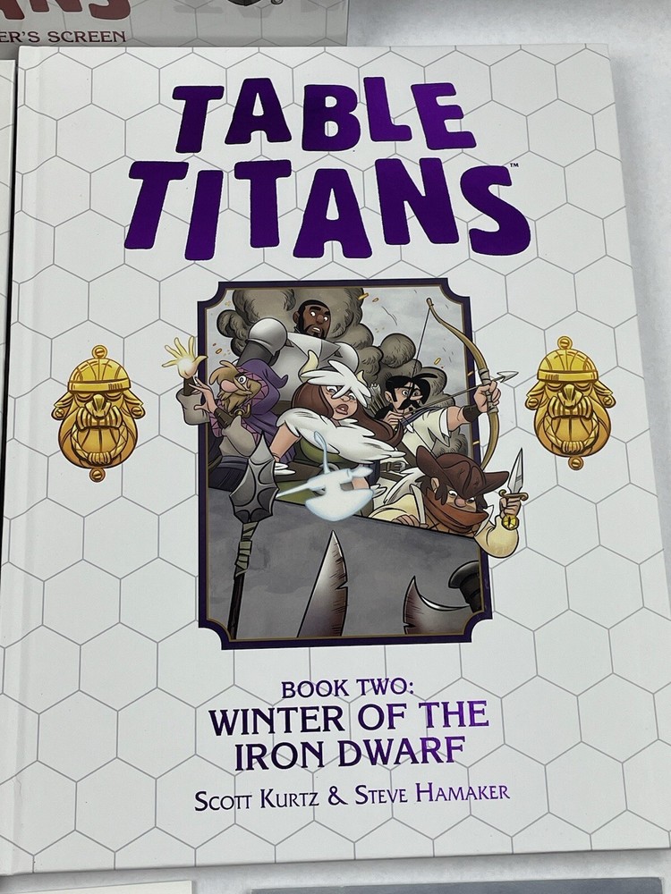 Table Titans Books One and Two GM Screen SIGNED Kurtz