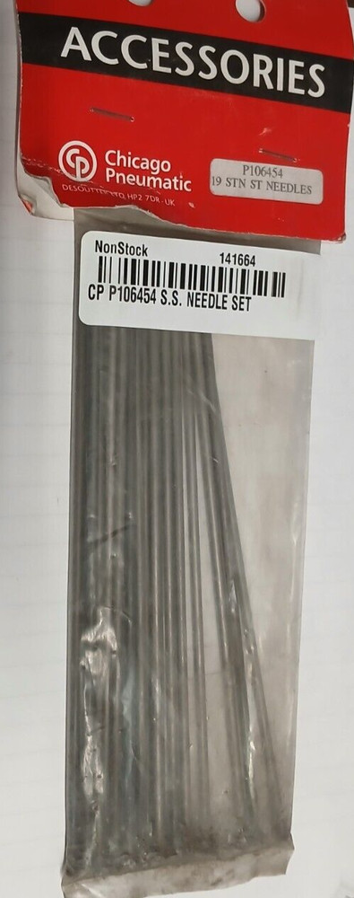 Chicago Pneumatic P106454 1/8"x7" SS Needle Set