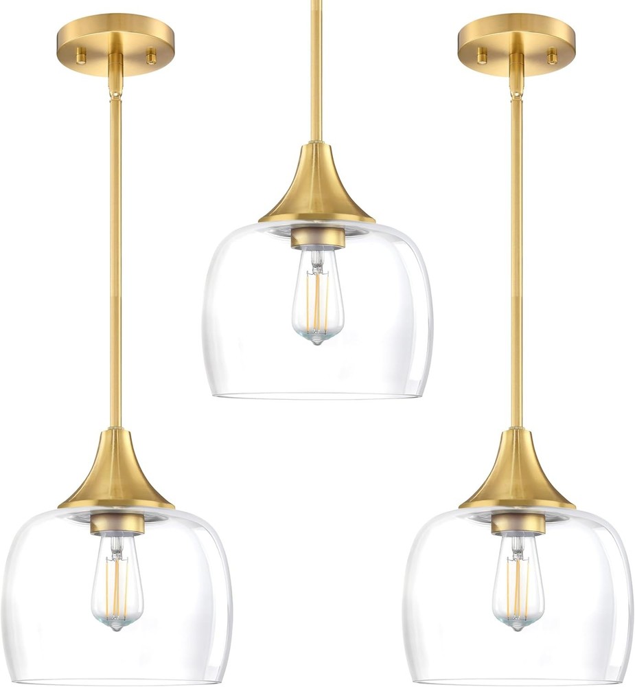 3 Pack 1 Light Semi Flush Mount Ceiling Light Pendant Light Fixture,Modern