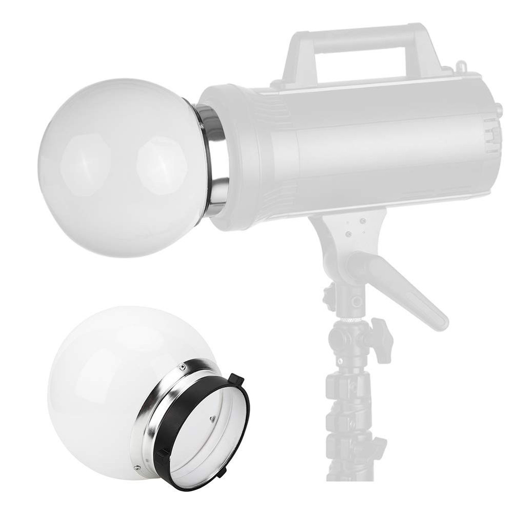 15cm Translucent Spherical Diffuser Soft Light Ball for Bowens Mount Photogra...
