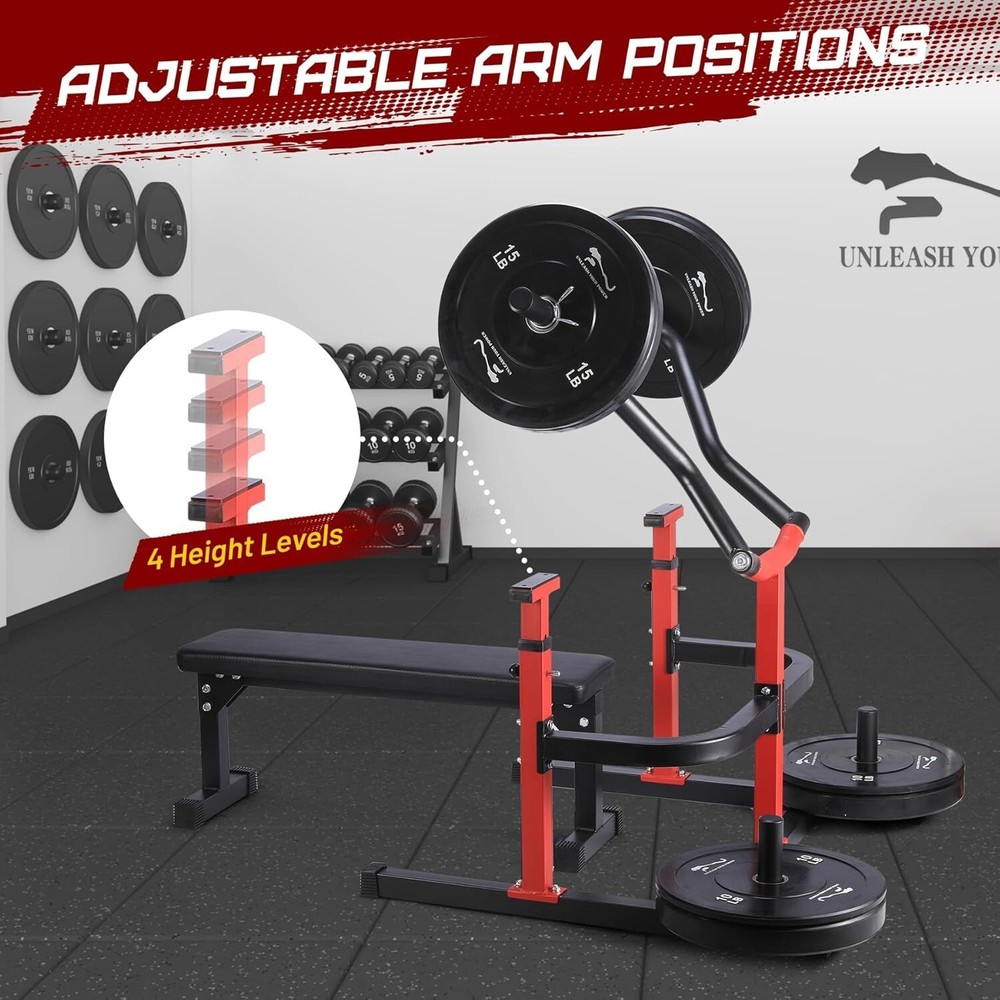 Weight Bench Chest Press Machine Adjustable with Independent Converging Arms US