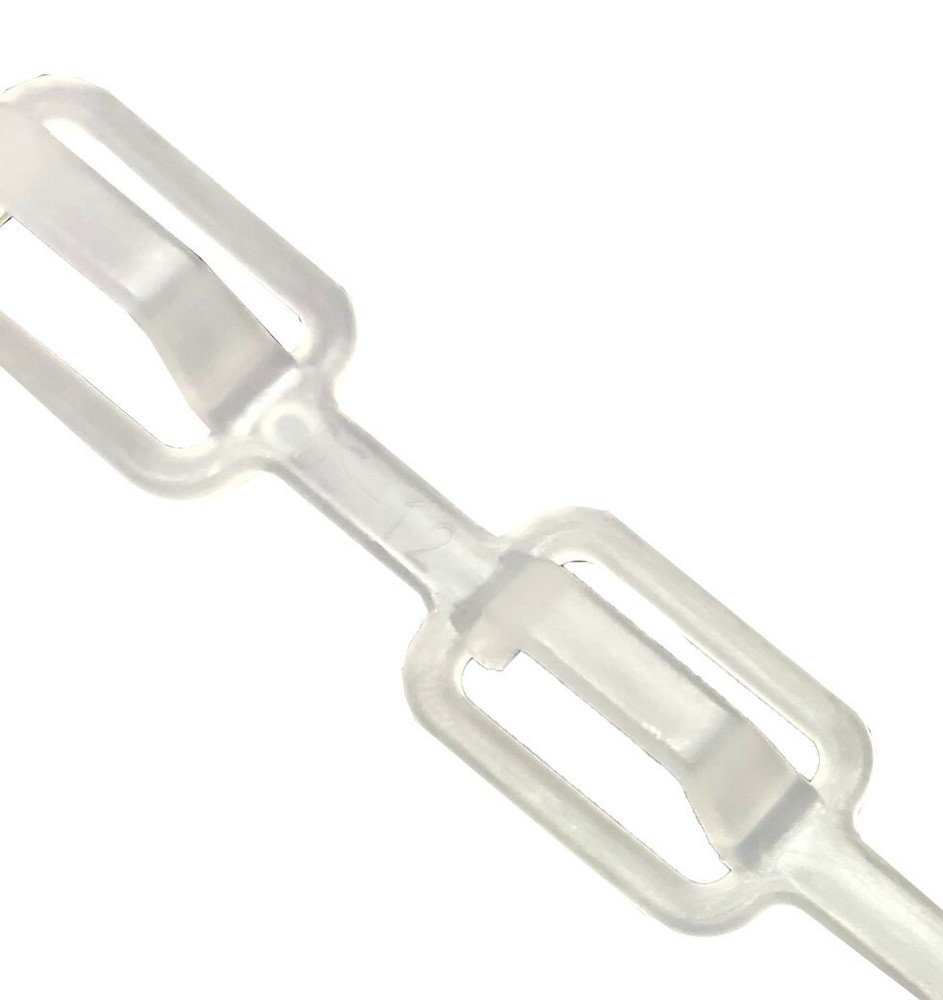 10 Pc 16" Clear Plastic Mutli Hanger Connector Clothes Storage Saver