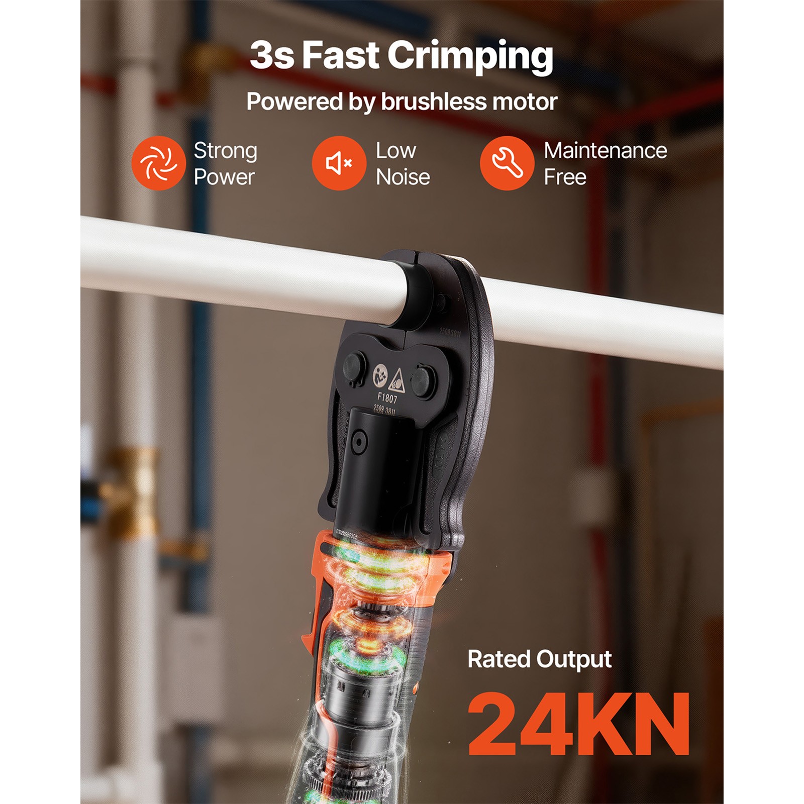 Uimoso 18V Cordless Mini Press Tool Kit for PEX Pipe and Copper Rings