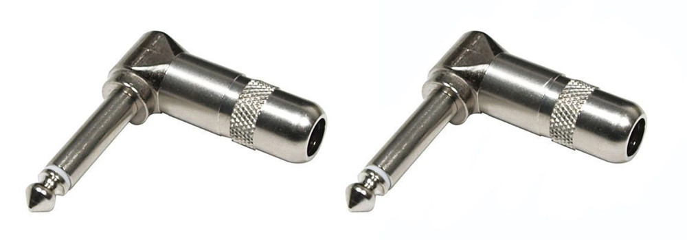 (2 PACK) SWITCHCRAFT 226 1/4" Mono Right Angle Cable Mount Plug - Solder Type