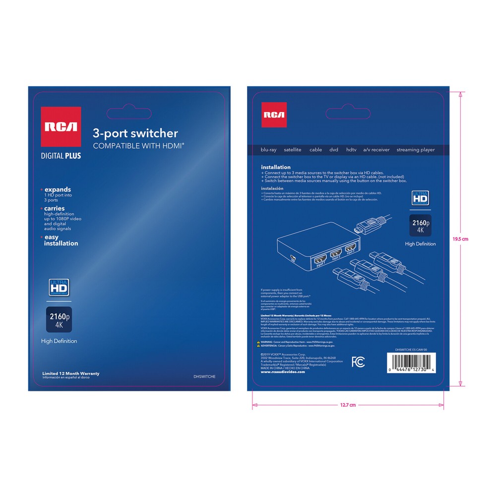 RCA DHSWITCHE HDMI Switcher