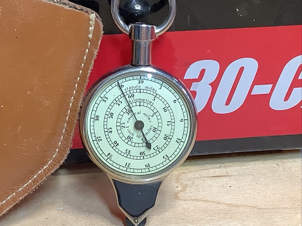 Hoffritz (New York) Dual Sided Vintage Compass Map Meter
