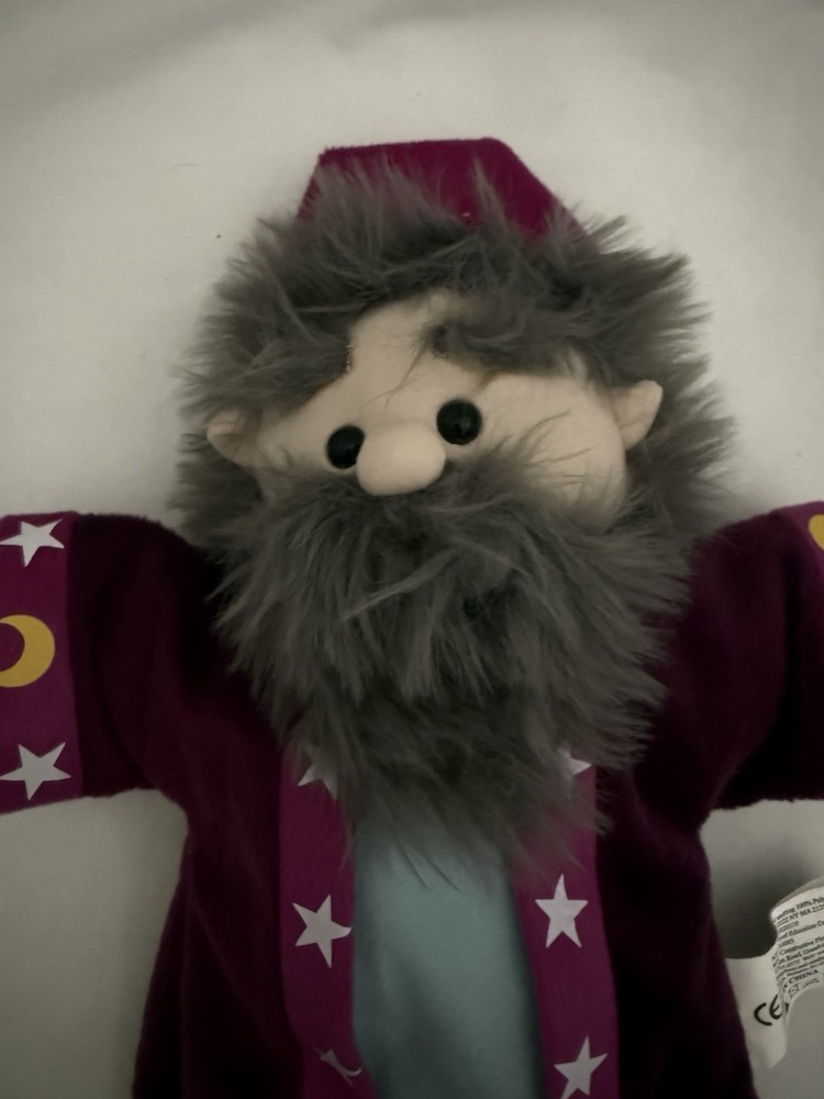 Constructive Playthings Royal Puppets Wizard Plush Stuffed Toy Hand Puppet