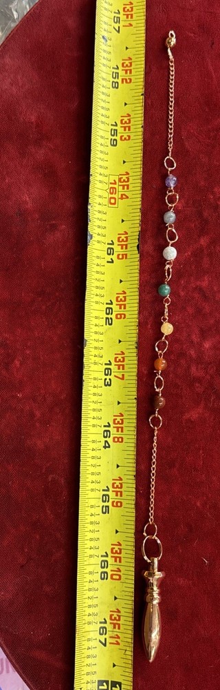 Copper pendulum with Chakra Chain