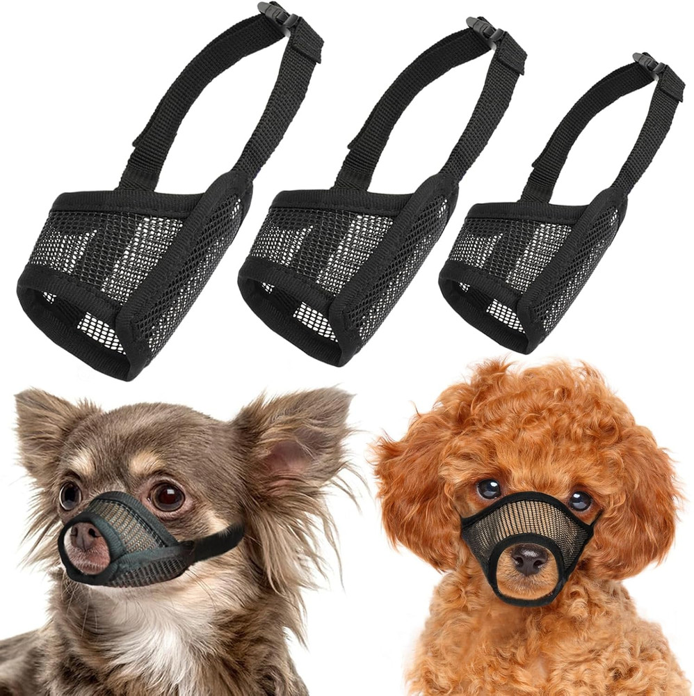Dog Muzzle Suits for Small Medium Large Dogs, Mesh Muzzle anti Biting Chewing, B