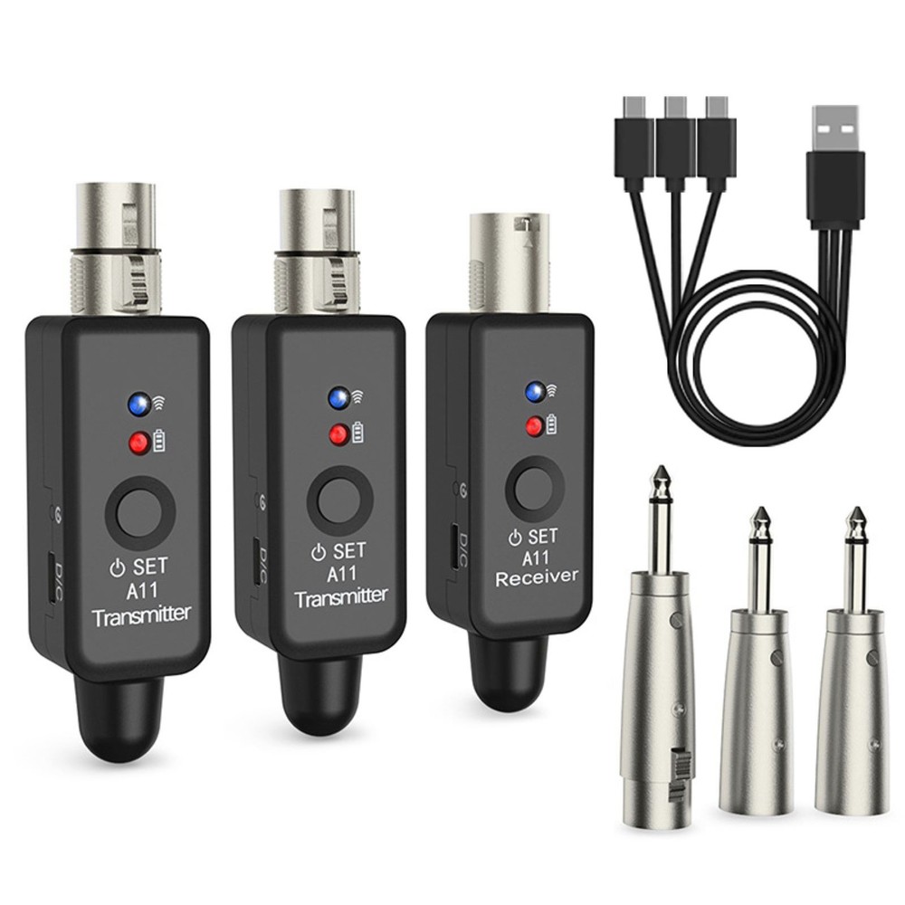 Microphone Transmitter&Receiver XLR Adapter 30M Stable Transmission Distance
