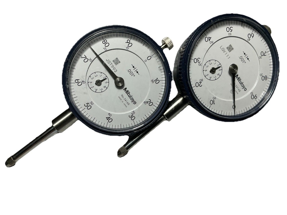 (2) Mitutoyo No. 2416S  Dial Indicator