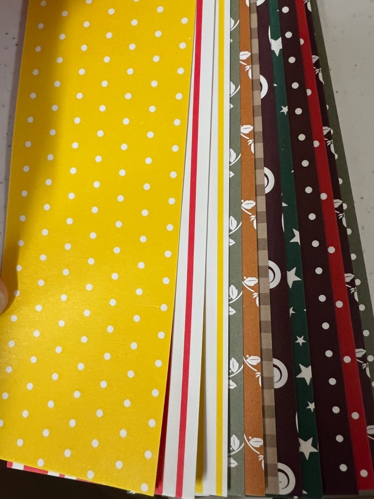 Solid & Print Border Punch Strips - 2 Booklets with 134 Sheets, 2" x 12"
