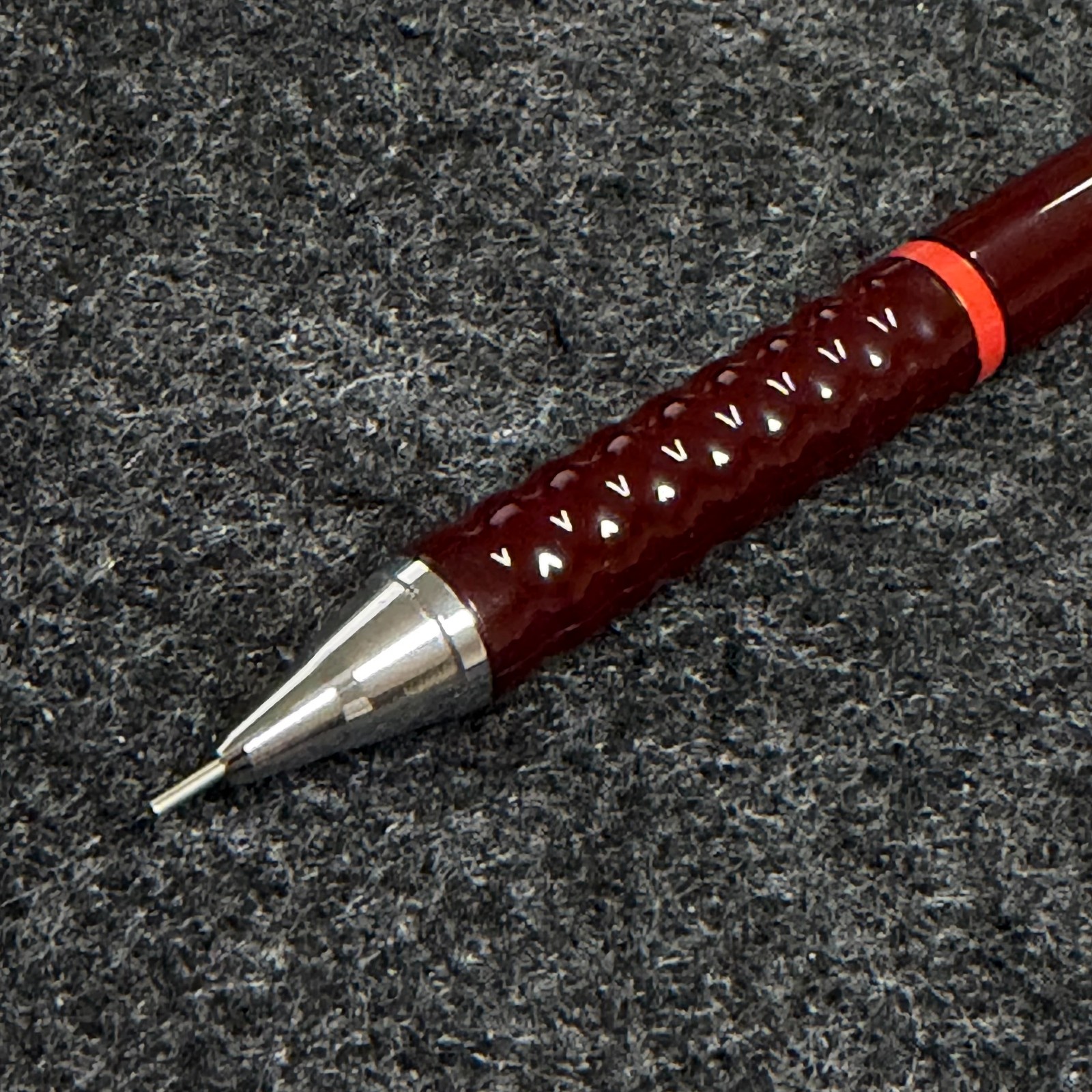 NOS RARE Vintage rOtring T 0.5 Mechanical Pencil Burgundy Made in Germany