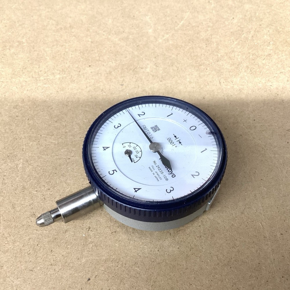 Mitutoyo 2923SB-10 Dial Indicator, .050" Range, .0001" Resolution Untested