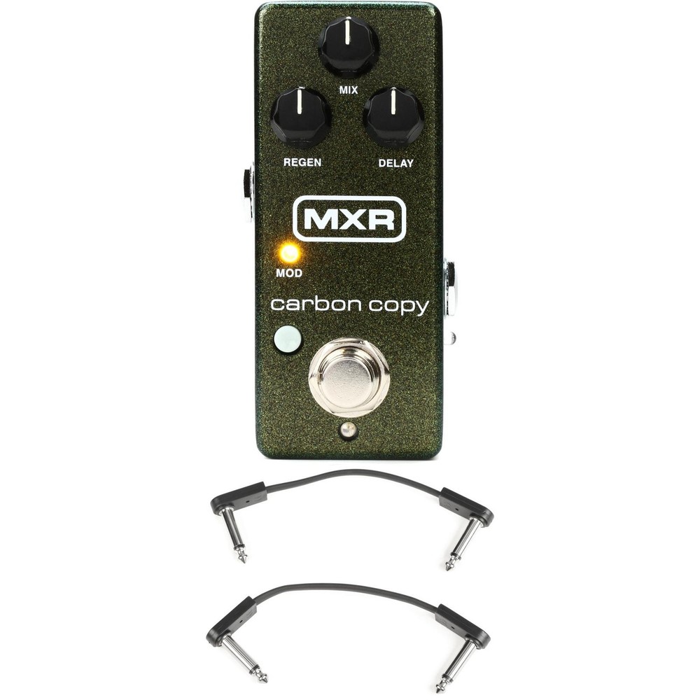 MXR M299 Carbon Copy Mini Analog Delay Pedal with EBS Patch Cables