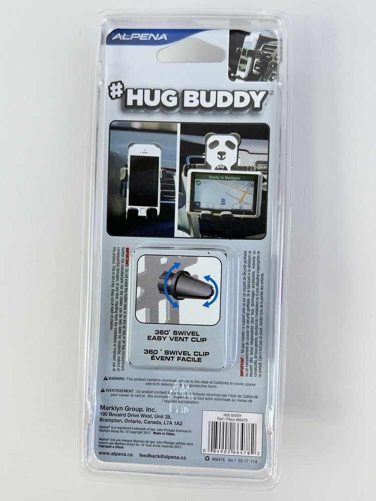 Cell Phone Device Holder with Auto Air Vent Attachment