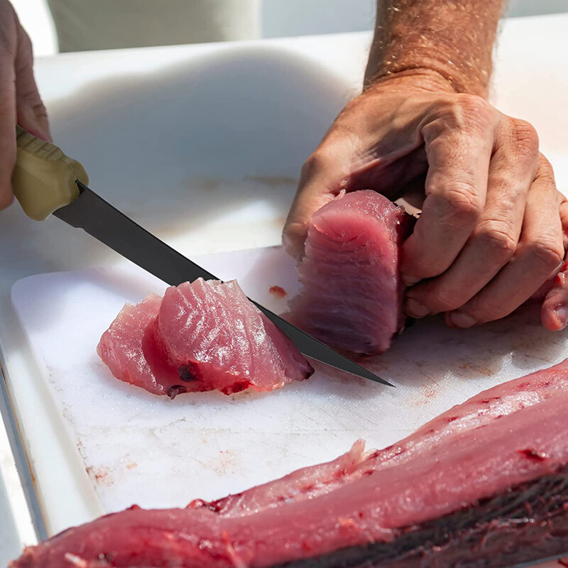 Swiss+Tech Floating Fishing Fillet Knife for Filleting Boning 5 inch Steel Blade