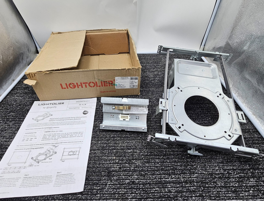 Lightolier 3RN 3" Downlight Frame Non-IC Round Construction UNV Replacement