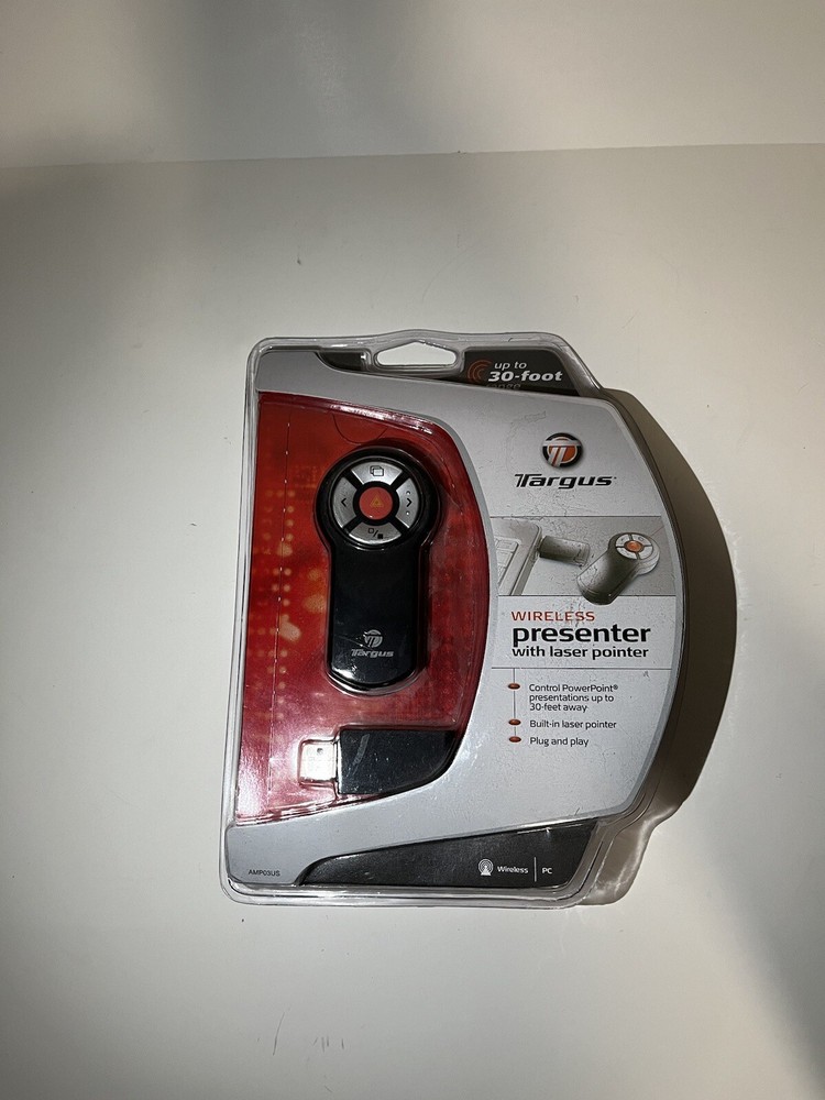 Targus Wireless Presenter Laser Pointer Remote AMP03US New & Sealed Genuine OEM