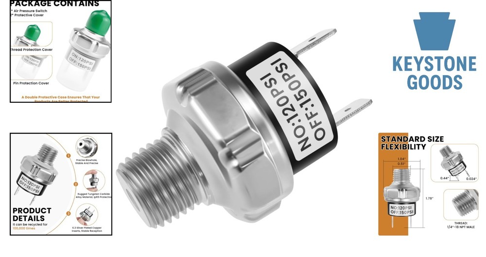 120-150 PSI DC Air Compressor Controller for Train Horns & Industrial Systems