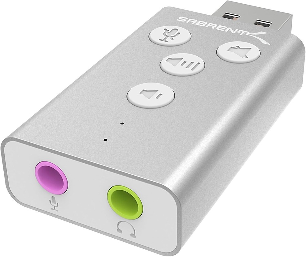 USB 3D Stereo Sound Adapter for Windows & Mac