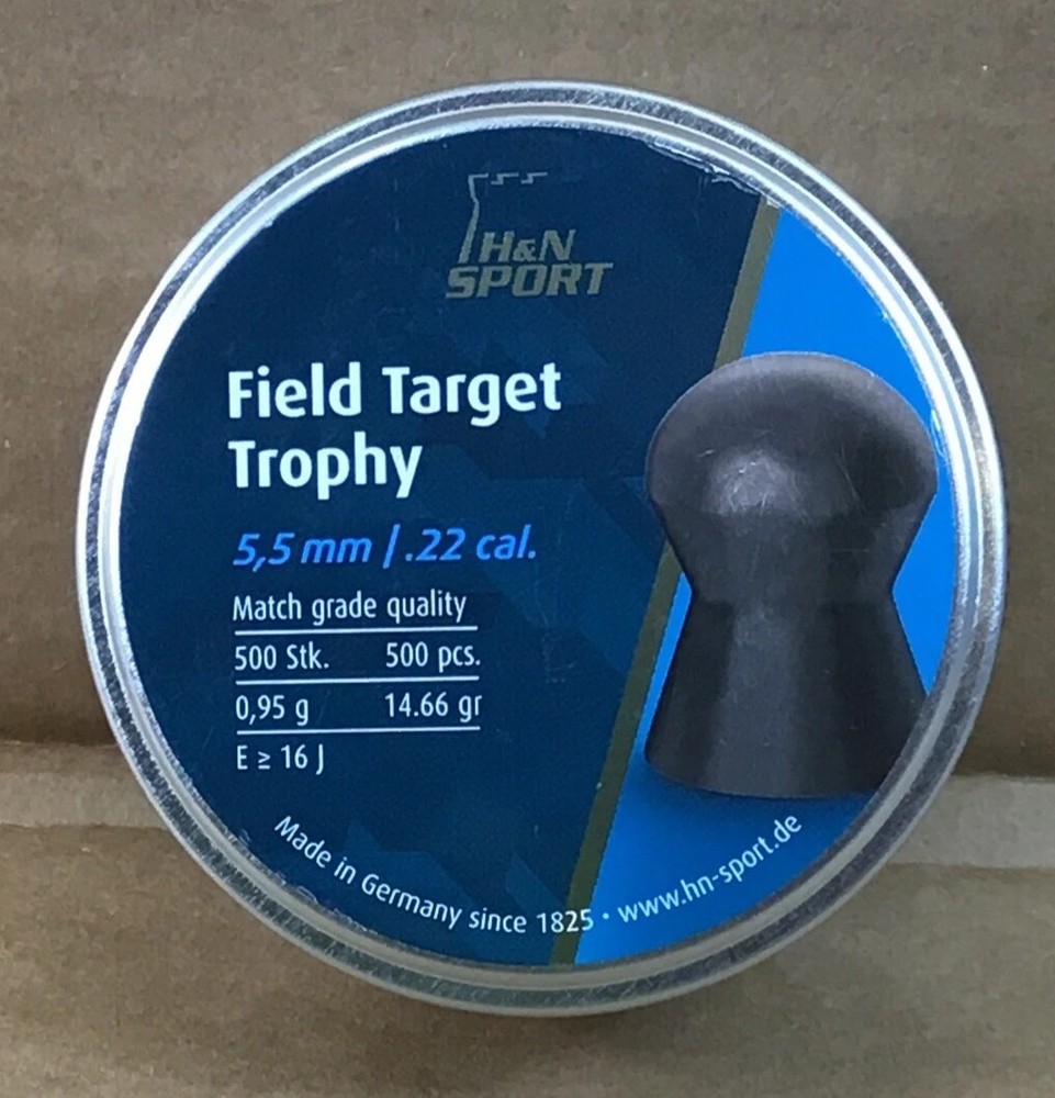 H&N Field Target Trophy Pellets .22 Caliber 500 Count