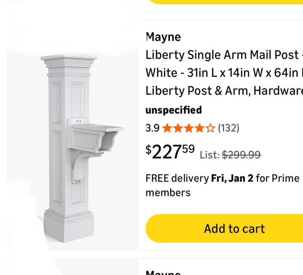 Architectural Mailbox & Post