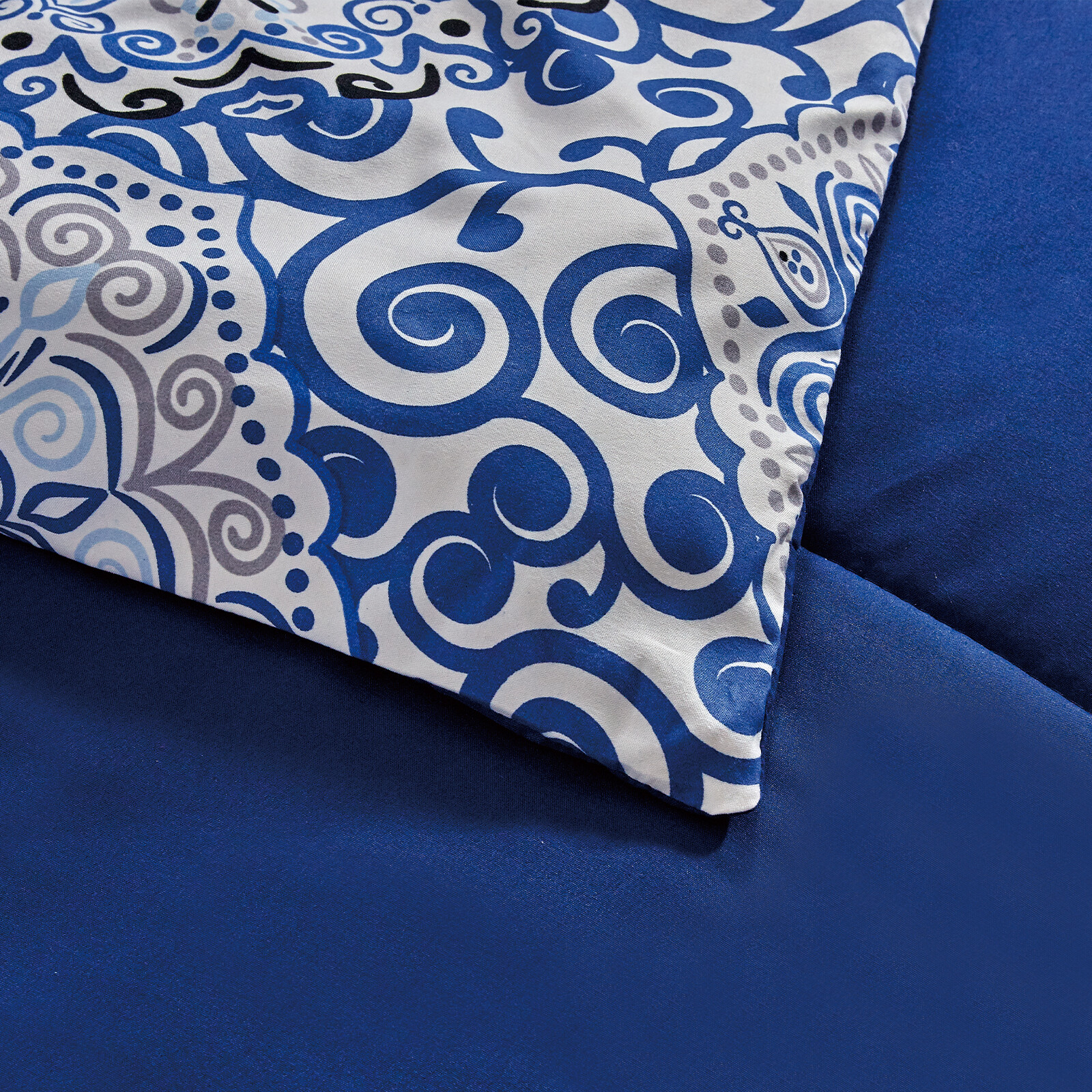 5 Piece Reversible Comforter Set Down Alternative Duvet Insert Quilt Bedding Set