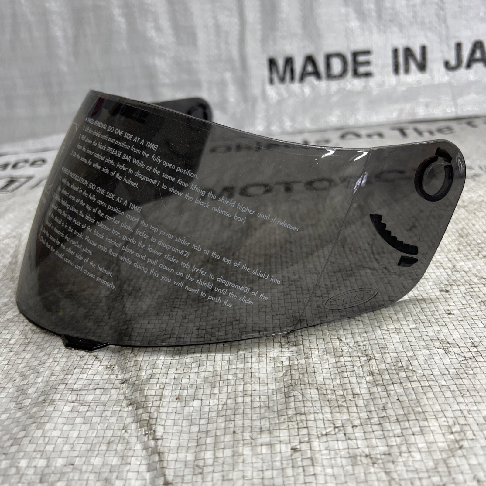 New GMAX G1 Helmet Visor Shield Smoke Tint #17328