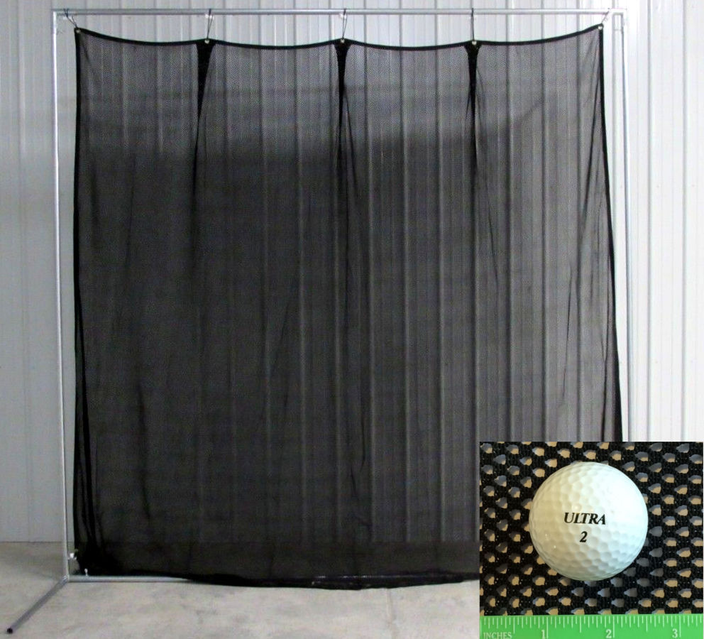 Golf Net Practice Baffle 10' x 10' w/ Frame Kit and Optional Golf Practice Turf
