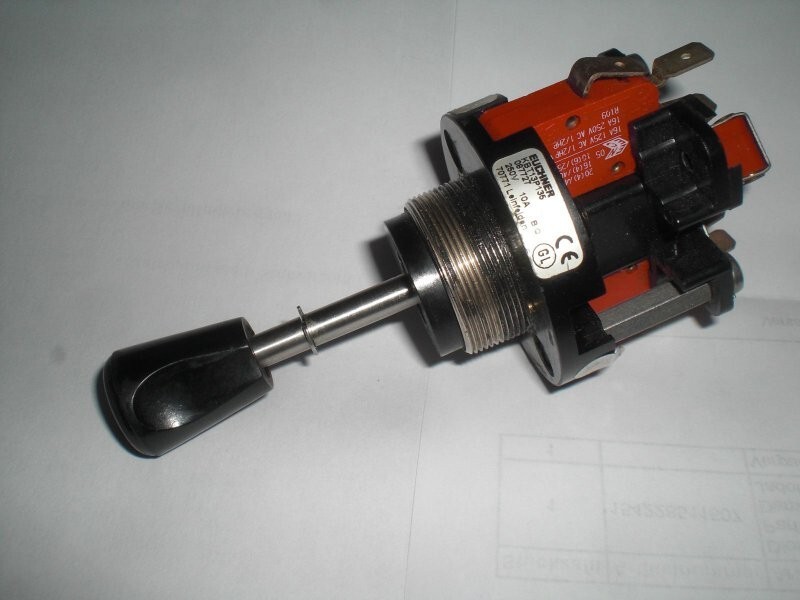 Joystick control switch single lever command device 2 + 1 radio x 16A Euchner cross tilt