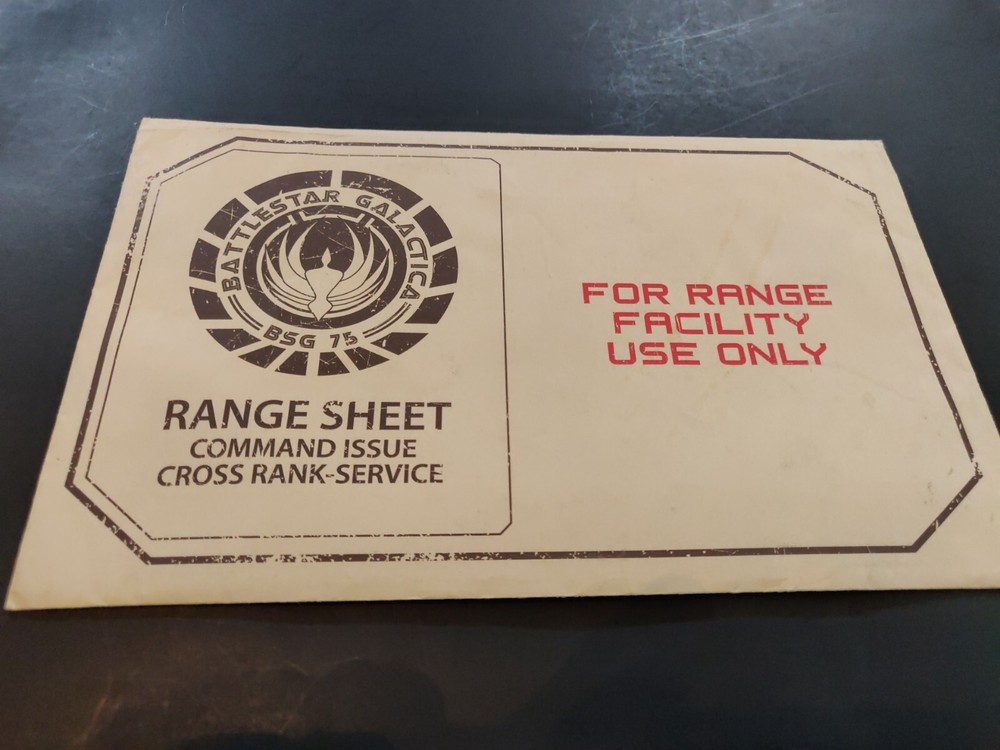 Battlestar Galactica Command Issue Range Sheet | 16" x 22" - 2 Pack