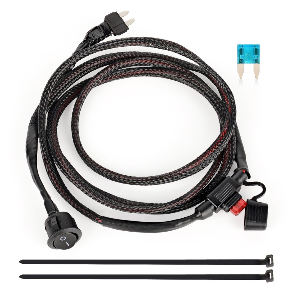 66.9" Universal Fuse Bypass Switch Kit Relay ATM Mini