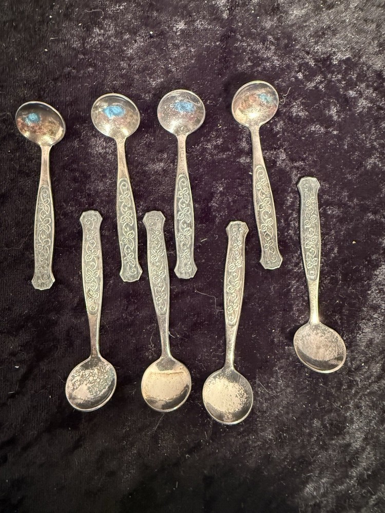 MEKA Denmark Salt Cellar Spoons (8)