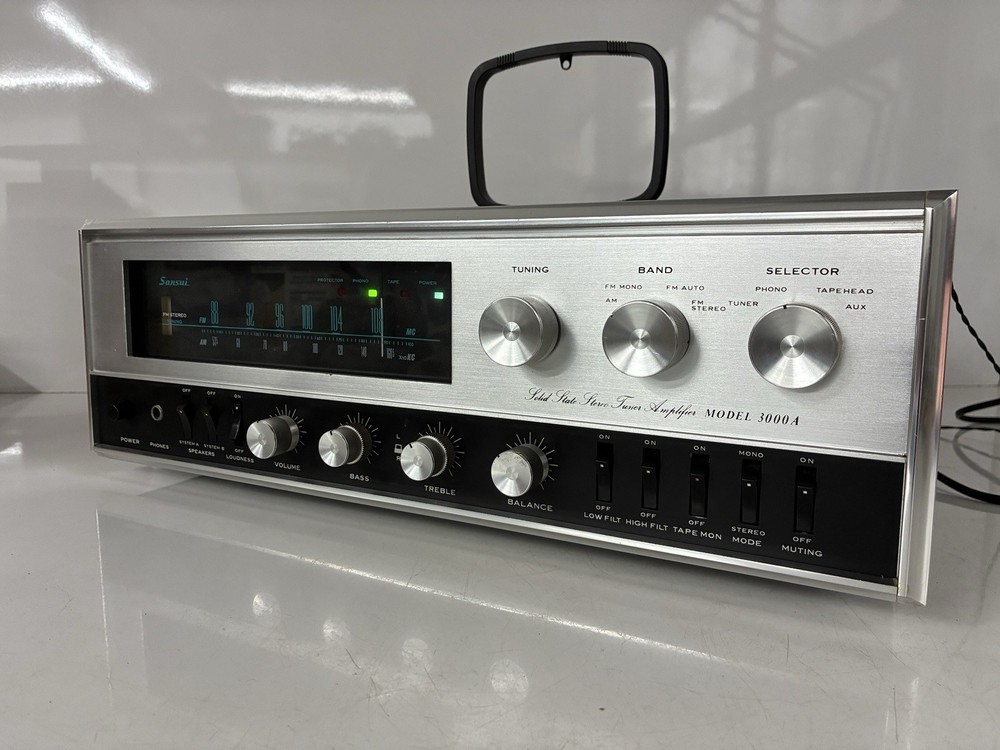 Vintage SANSUI 3000A SOLID STATE Stereo Receiver Amplifier Working Condition!