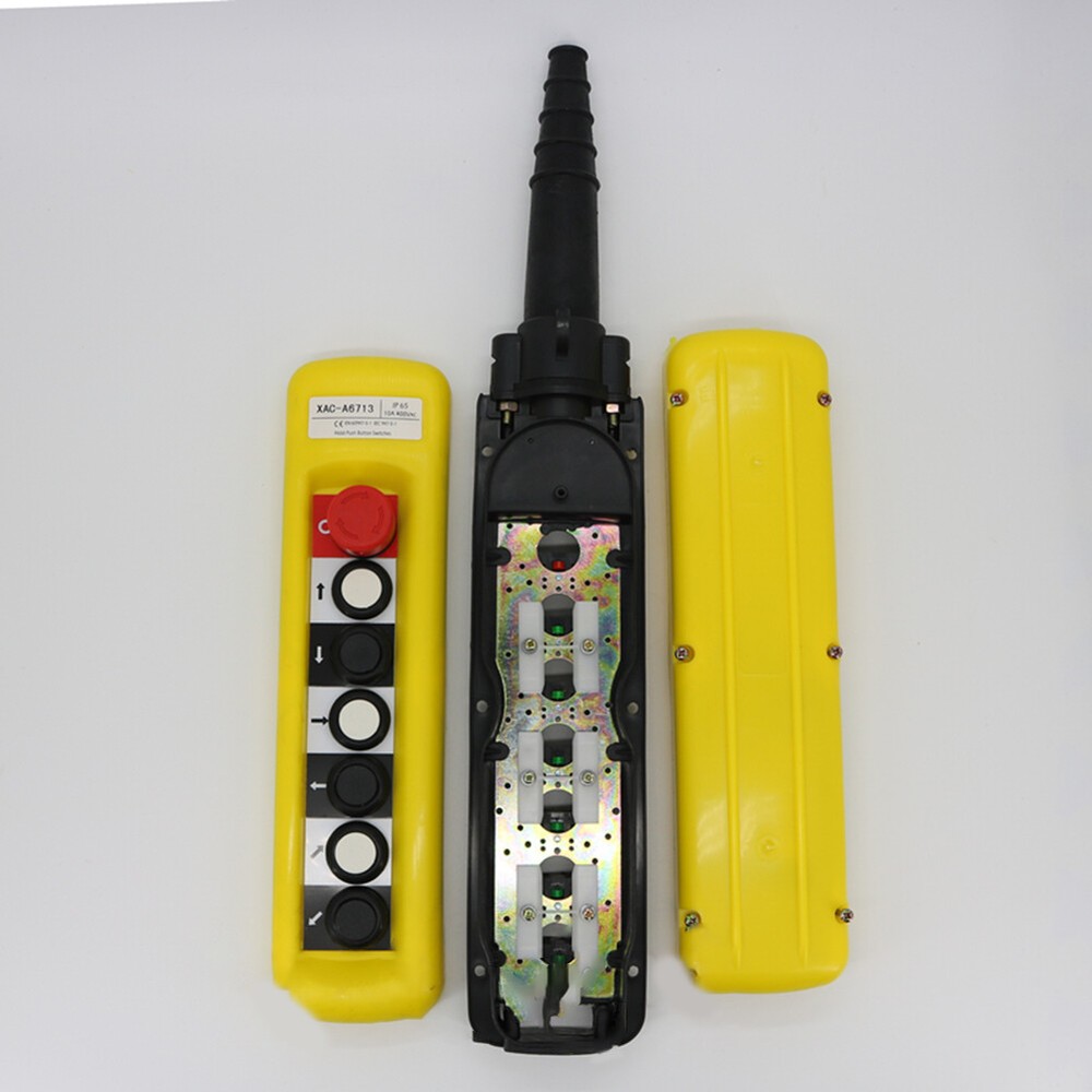1PC XAC-6713 XAC-A6713 Pendant Control Stations Crane 6 Pushbutton Switch