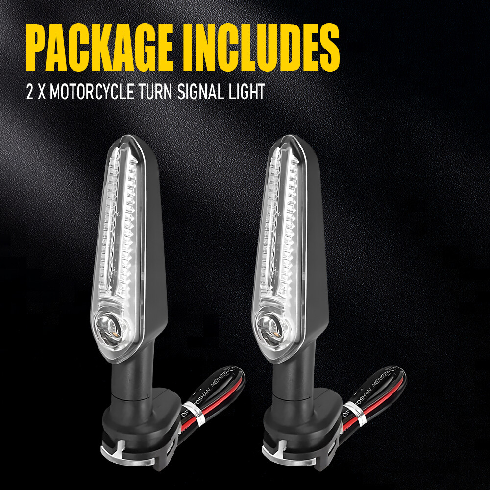 LED Turn Signals Blinker Lights For Yamaha FZ6 FZ1 FZ09 FZ07 YZF R6 R3 R1 H