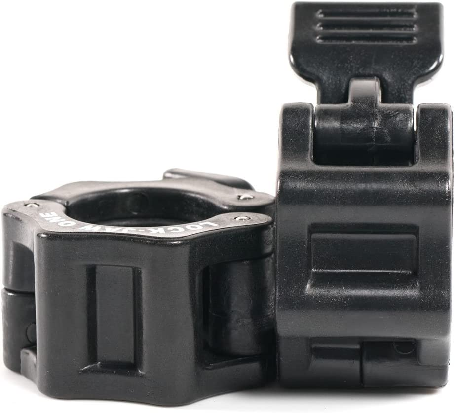 Lock-Jaw 1 Inch Barbell Collar Pair (Black)