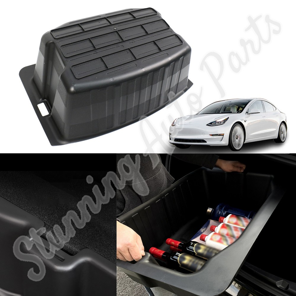 Rear Trunk Storage Box For Tesla Model 3 2017 - 2021 High Capacity Storage Box