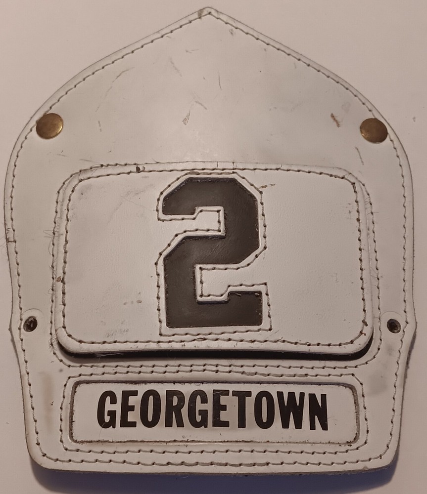 6 1/2" Leather Helmet Front with Insert Georgetown 2