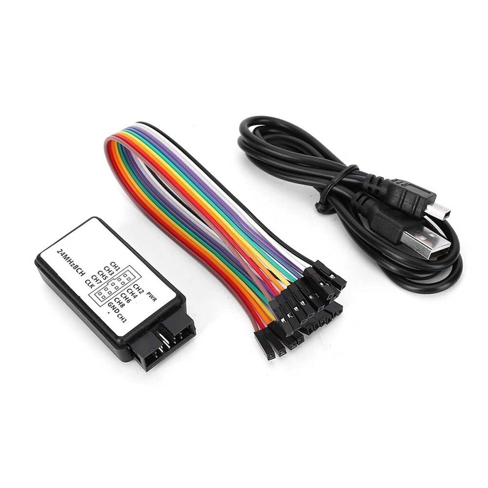 USB Logic Analyzer Device Set Mini Digital Pocket Size 8 Channel Input Memory