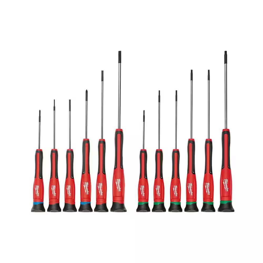 Precision Phillips Screwdriver Set with Torx Precision Screwdriver Set (12-Piece