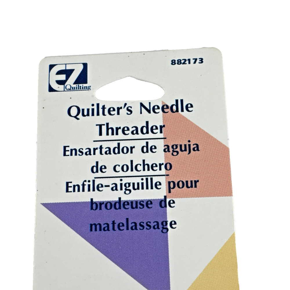 Vtg NOS EZ Quilting Bamboo Pointer & Creaser /Needle Threader