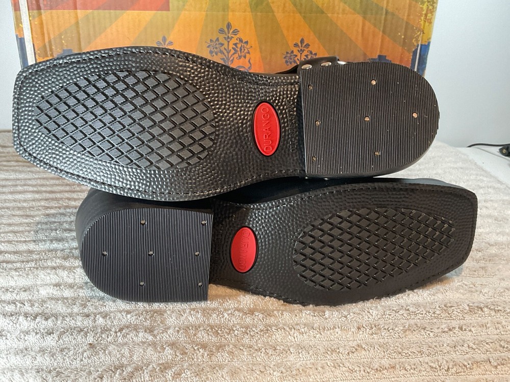 NOS DURANGO Men's Black Biker Leather Engineer Harness Boot DB510 Multiple Size