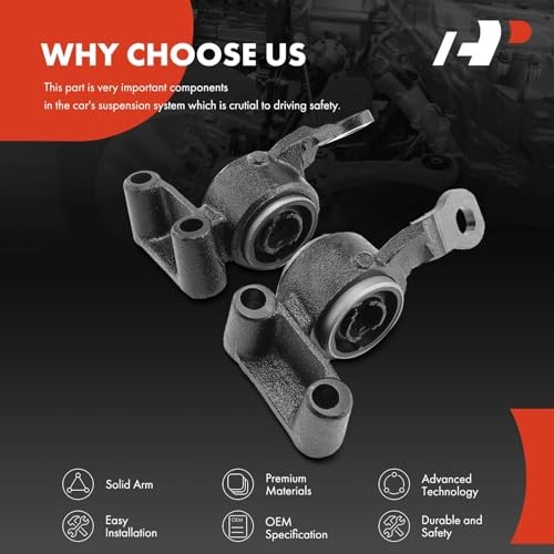 2 x Front Lower Rearward Control Arm Bushing Kit, Compatible with Mini Cooper