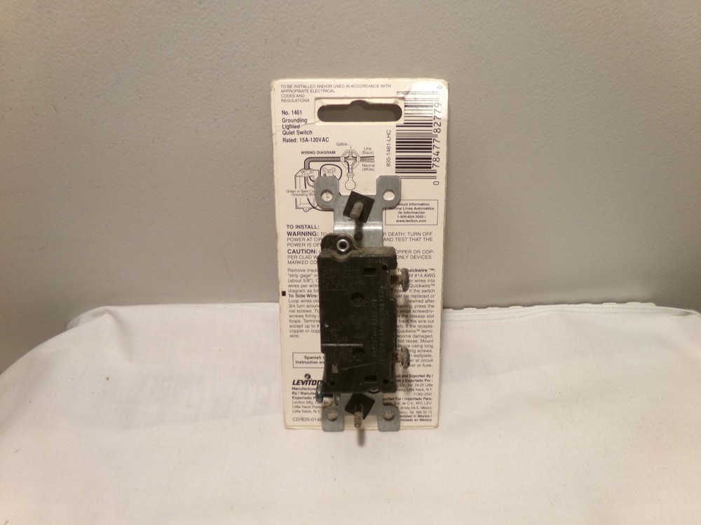 Leviton 1461-LHC Lighted Quiet Switch